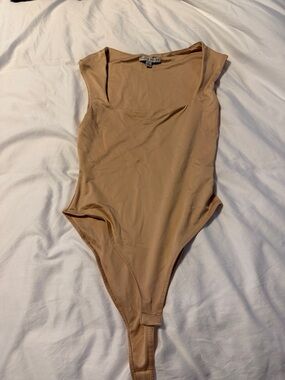 Haute Monde Tan Sleeveless Kids One-Piece Bodysuit